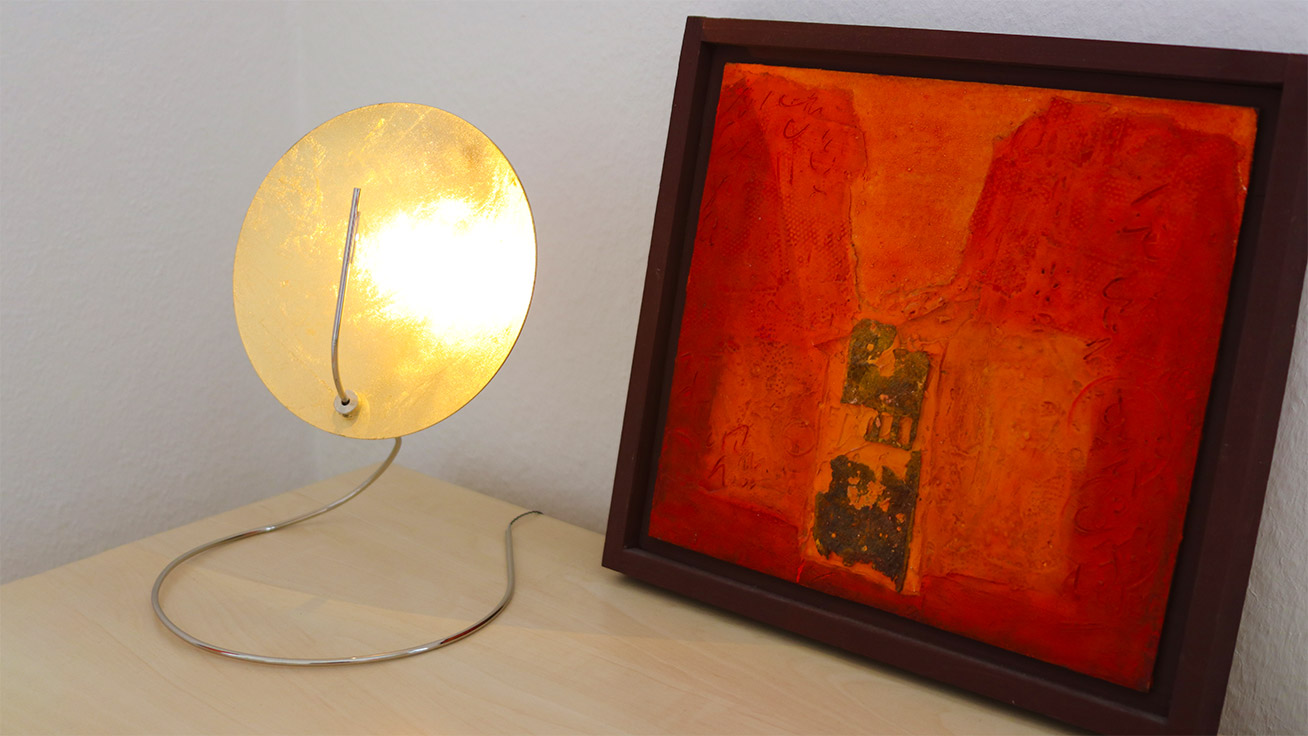 Bild Lampe und Bild Praxis
